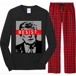 Resist. President Donald Trump Anti Trump The Resistance Long Sleeve Pajama Set