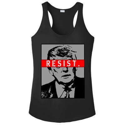 Resist. President Donald Trump Anti Trump The Resistance Ladies PosiCharge Competitor Racerback Tank