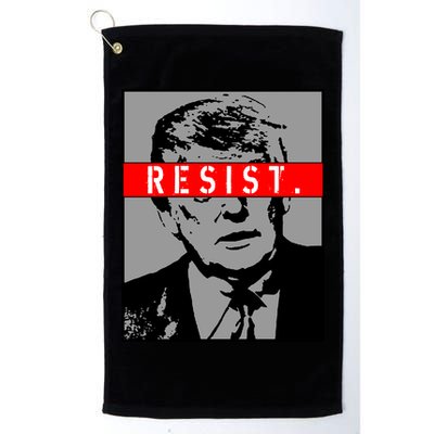 Resist. President Donald Trump Anti Trump The Resistance Golf Towel