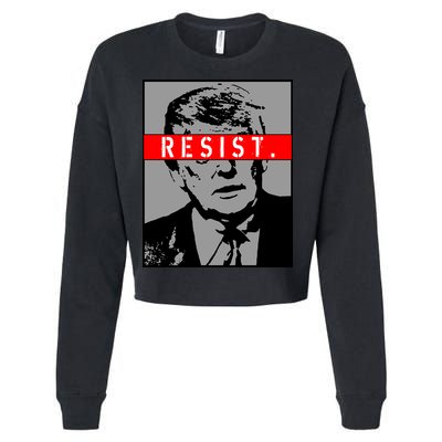 Resist. President Donald Trump Anti Trump The Resistance Cropped Pullover Crew