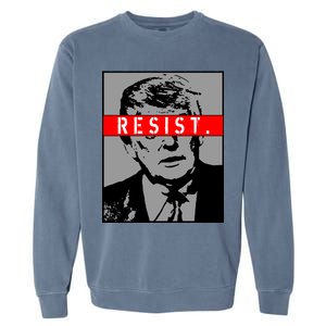 Resist. President Donald Trump Anti Trump The Resistance Garment-Dyed Sweatshirt