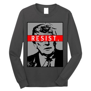 Resist. President Donald Trump Anti Trump The Resistance Long Sleeve Shirt