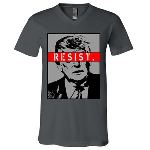 Resist. President Donald Trump Anti Trump The Resistance V-Neck T-Shirt