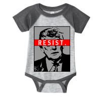 Resist. President Donald Trump Anti Trump The Resistance Infant Baby Jersey Bodysuit