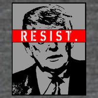 Resist. President Donald Trump Anti Trump The Resistance Womens T-Shirt