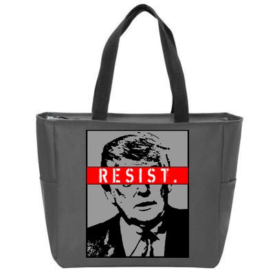 Resist. President Donald Trump Anti Trump The Resistance Zip Tote Bag