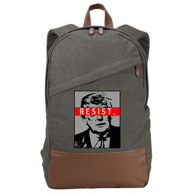 Resist. President Donald Trump Anti Trump The Resistance Cotton Canvas Backpack