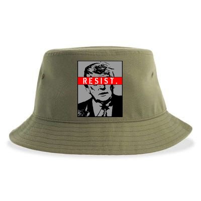 Resist. President Donald Trump Anti Trump The Resistance Sustainable Bucket Hat