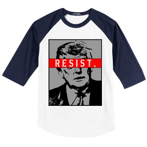 Resist. President Donald Trump Anti Trump The Resistance Baseball Sleeve Shirt