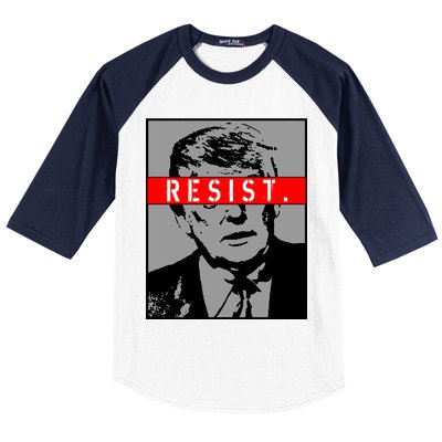 Resist. President Donald Trump Anti Trump The Resistance Baseball Sleeve Shirt