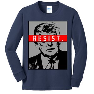 Resist. President Donald Trump Anti Trump The Resistance Kids Long Sleeve Shirt