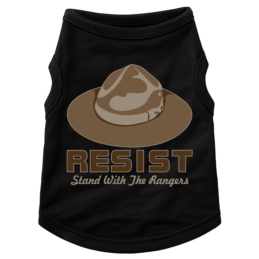 Resist. Stand With the Rangers National Parks Doggie Tank