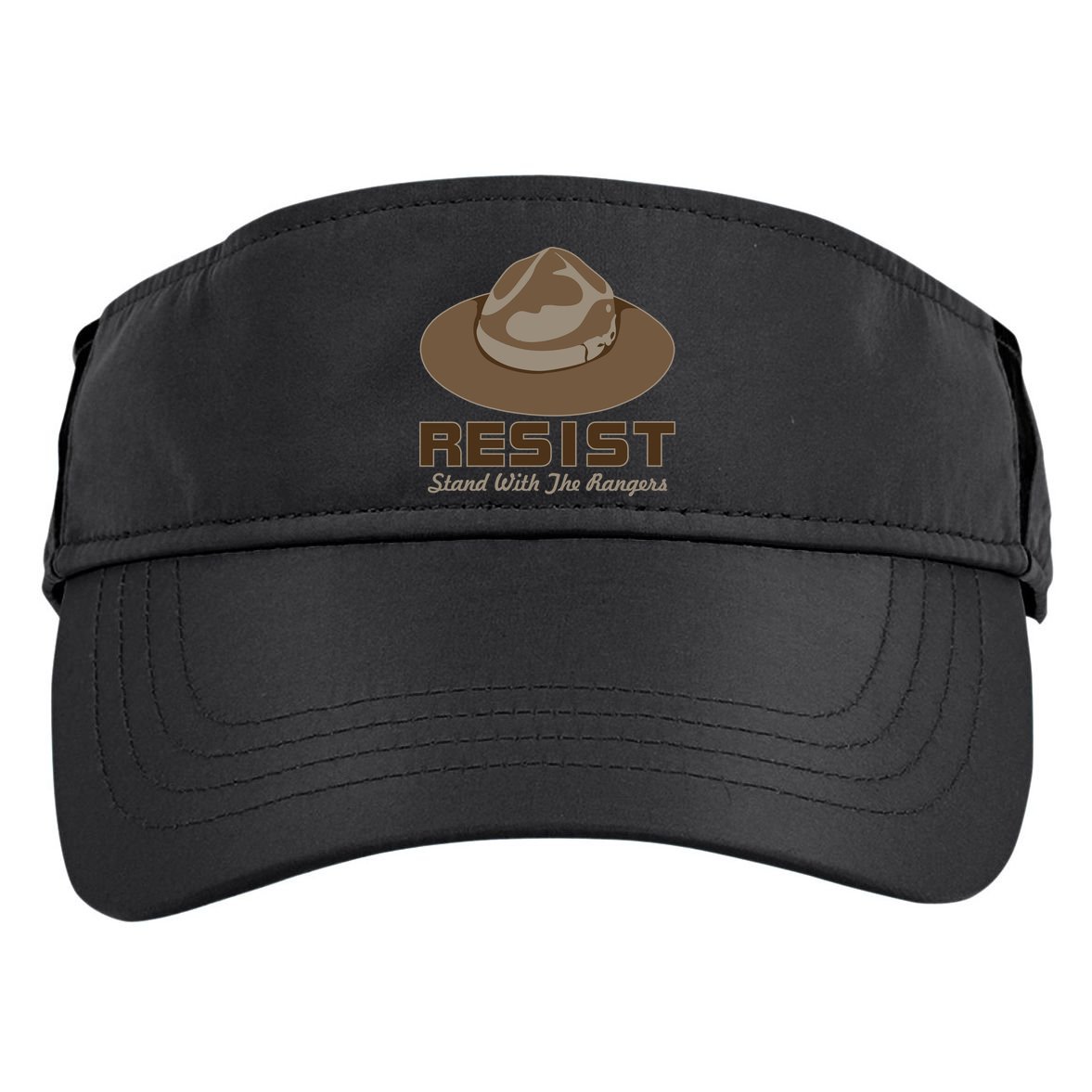 Resist. Stand With the Rangers National Parks Adult Drive Performance Visor