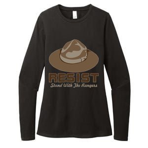 Resist. Stand With the Rangers National Parks Womens CVC Long Sleeve Shirt