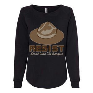 Resist. Stand With the Rangers National Parks Womens California Wash Sweatshirt