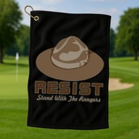 Resist. Stand With the Rangers National Parks Golf Towel