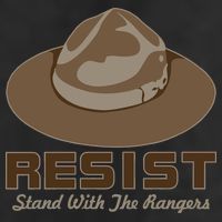 Resist. Stand With the Rangers National Parks Golf Towel