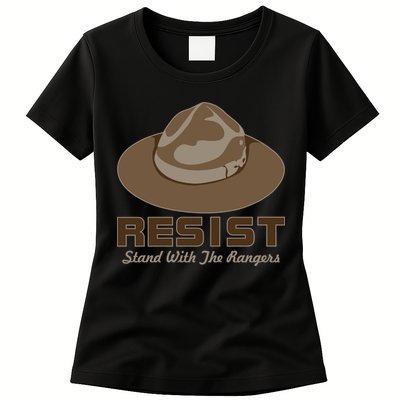 Resist. Stand With the Rangers National Parks Womens T-Shirt