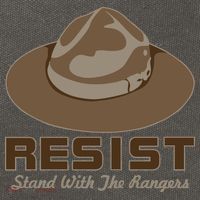 Resist. Stand With the Rangers National Parks Cotton Canvas Backpack