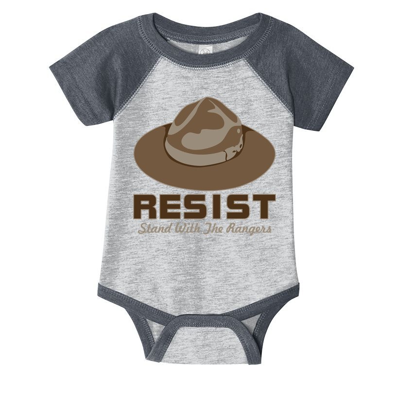 Resist. Stand With the Rangers National Parks Infant Baby Jersey Bodysuit