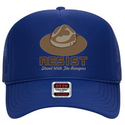 Resist. Stand With the Rangers National Parks High Crown Mesh Back Trucker Hat