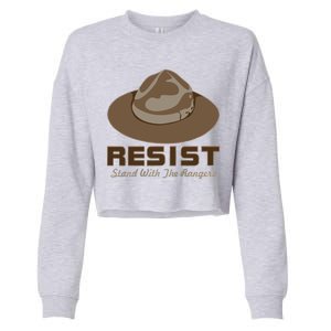 Resist. Stand With the Rangers National Parks Cropped Pullover Crew