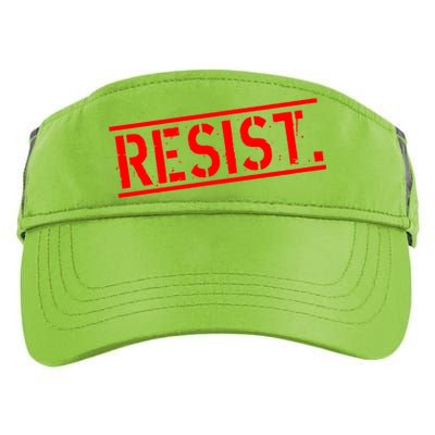 Resist. Vintage Army Stamp Anti Trump Resistance Adult Drive Performance Visor