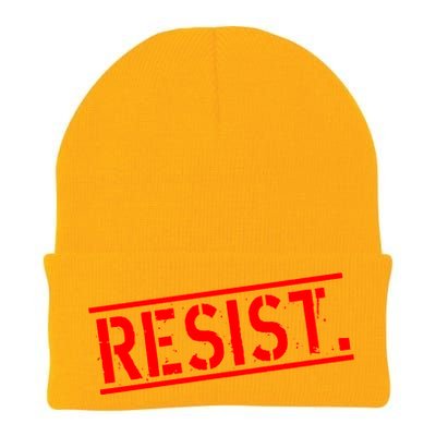 Resist. Vintage Army Stamp Anti Trump Resistance Knit Cap Winter Beanie