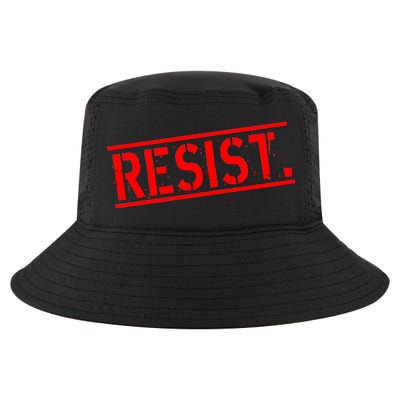 Resist. Vintage Army Stamp Anti Trump Resistance Cool Comfort Performance Bucket Hat