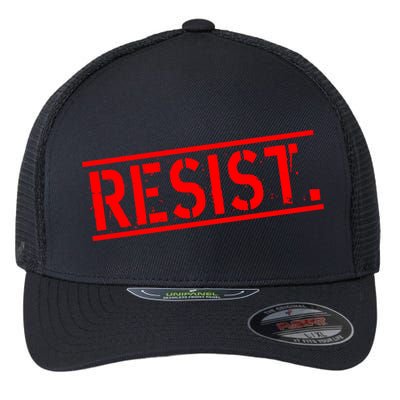 Resist. Vintage Army Stamp Anti Trump Resistance Flexfit Unipanel Trucker Cap