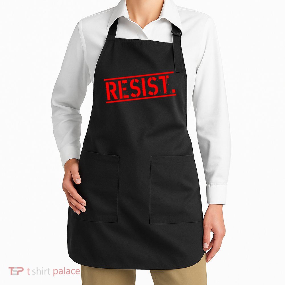 Resist. Vintage Army Stamp Anti Trump Resistance Apron