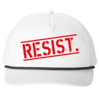 Resist. Vintage Army Stamp Anti Trump Resistance Snapback Five-Panel Rope Hat