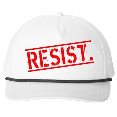 Resist. Vintage Army Stamp Anti Trump Resistance Snapback Five-Panel Rope Hat