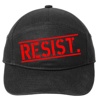 Resist. Vintage Army Stamp Anti Trump Resistance 7-Panel Snapback Hat