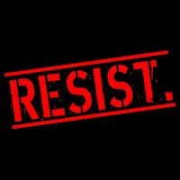 Resist. Vintage Army Stamp Anti Trump Resistance Flatbill Hat