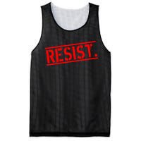 Resist. Vintage Army Stamp Anti Trump Resistance Mesh Reversible Basketball Jersey Tank