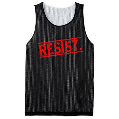 Resist. Vintage Army Stamp Anti Trump Resistance Mesh Reversible Basketball Jersey Tank