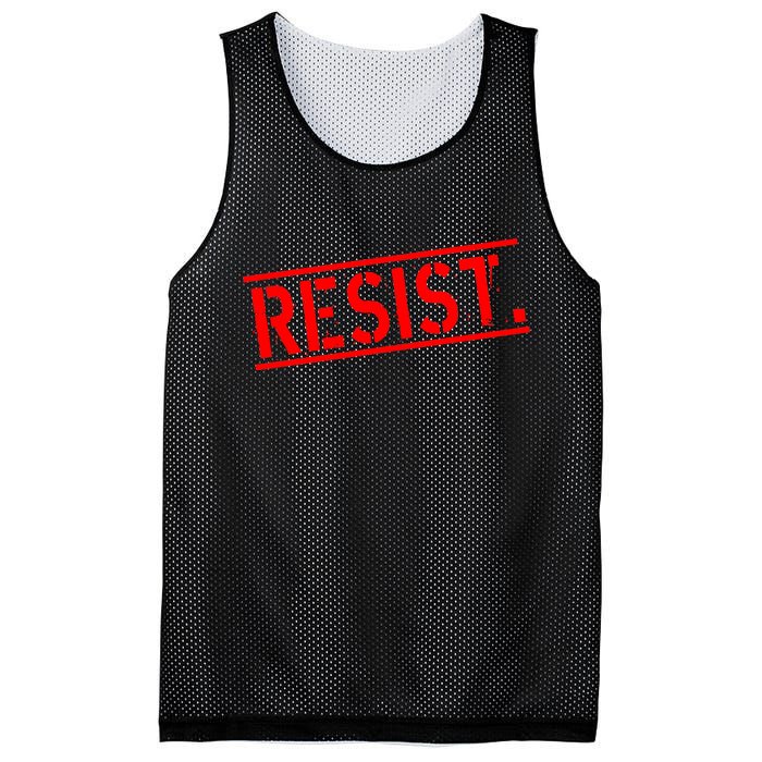 Resist. Vintage Army Stamp Anti Trump Resistance Mesh Reversible Basketball Jersey Tank