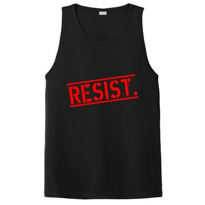 Resist. Vintage Army Stamp Anti Trump Resistance PosiCharge Competitor Tank