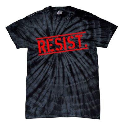 Resist. Vintage Army Stamp Anti Trump Resistance Tie-Dye T-Shirt