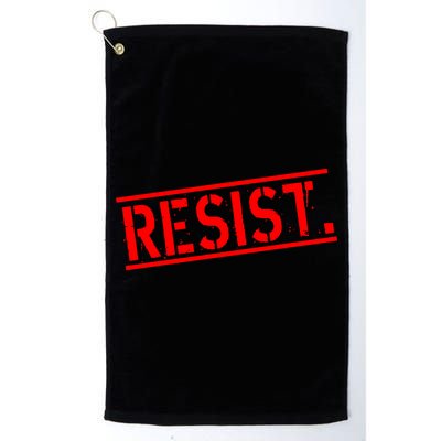 Resist. Vintage Army Stamp Anti Trump Resistance Golf Towel