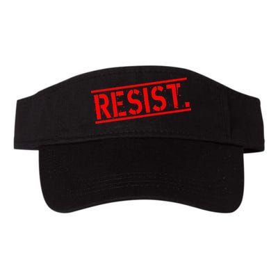 Resist. Vintage Army Stamp Anti Trump Resistance Valucap Bio-Washed Visor