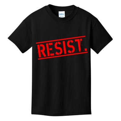 Resist. Vintage Army Stamp Anti Trump Resistance Kids T-Shirt