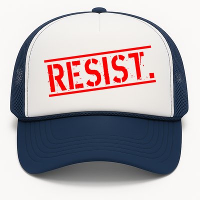 Resist. Vintage Army Stamp Anti Trump Resistance Trucker Hat