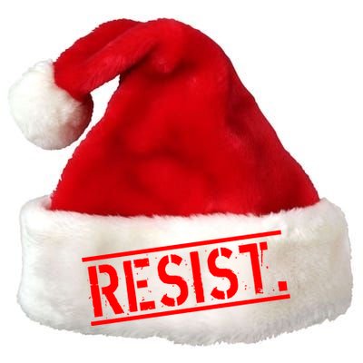 Resist. Vintage Army Stamp Anti Trump Resistance Premium Christmas Santa Hat