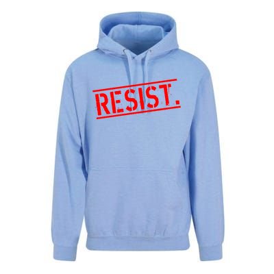 Resist. Vintage Army Stamp Anti Trump Resistance Unisex Surf Hoodie