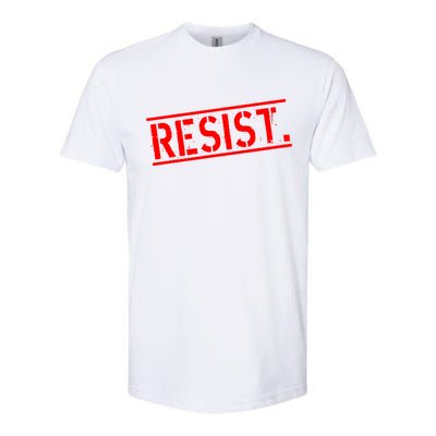 Resist. Vintage Army Stamp Anti Trump Resistance Softstyle CVC T-Shirt