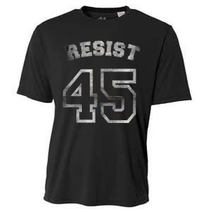 Resist 45 Stone Logo Anti Trump Resistance Cooling Performance Crew T-Shirt