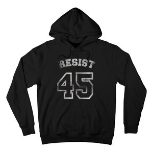 Resist 45 Stone Logo Anti Trump Resistance Hoodie