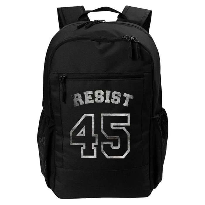 Resist 45 Stone Logo Anti Trump Resistance Daily Commute Backpack